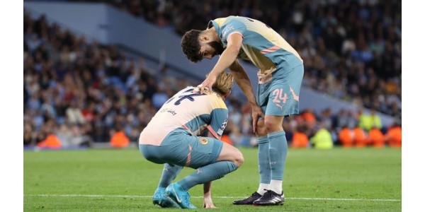 Kevin De Bruyne ponovno se ozlijedio u Ligi prvaka